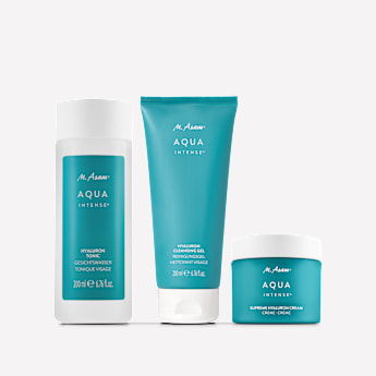 M. Asam AQUA INTENSE Routine de soin du visage pour une peau lisse 3 pièces