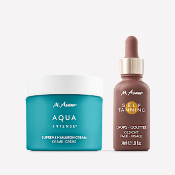 M. Asam AQUA INTENSE Crème Hyaluron suprême & Concentré d'autobronzant