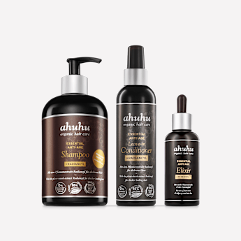 ahuhu ESSENTIAL ENSEMBLE Anti-âge Anti-Chute de Cheveux 3 pièces