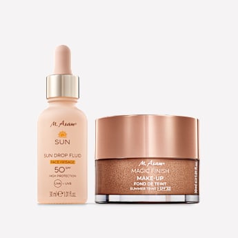 M. Asam MAGIC FINISH Fond de teint mousse Summer Teint SPF 30 & Sérum solaire visage SPF 50