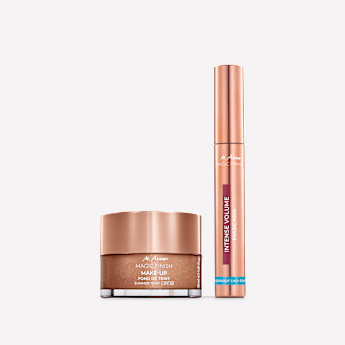 M. Asam MAGIC FINISH Make-up Mousse Summer Teint LSF 30 & Intense Volume Mascara Waterproof Easy Remove