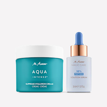 M. Asam AQUA INTENSE Supreme Hyaluron Crème Visage & 10% Peptide Solution Sérum