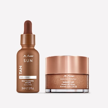 M. Asam MAGIC FINISH Make-up Mousse Summer Teint LSF 30 & Self Tanning Drops Selbstbräuner