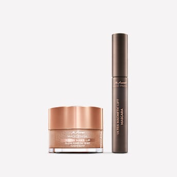 M. Asam MAGIC FINISH Glow Make-up Mousse Classic Glow & Ultra Magnetic Lift Mascara Deep Black