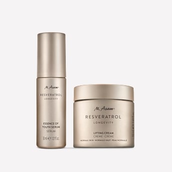M. Asam RESVERATROL LONGEVITY Essence of Youth Serum & Lifting Gesichtscreme