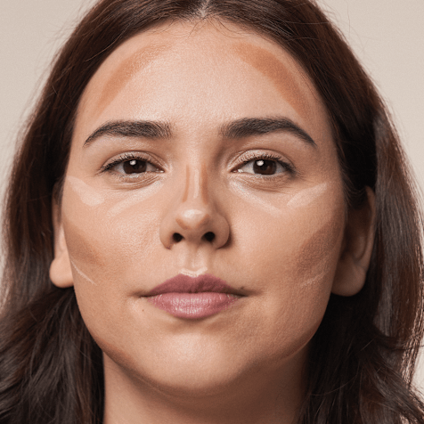 M. Asam MAGIC FINISH Cream Contour Stick Konturenstift Light-Medium & Mini Blender-Pinsel