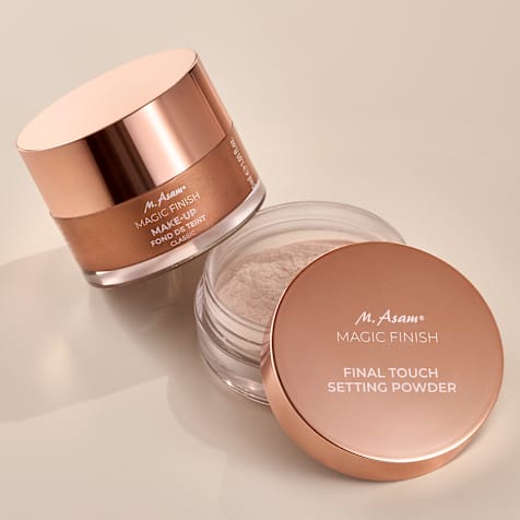 M. Asam MAGIC FINISH Fond de teint mousse classique et poudre fixante finition parfaite Bare Skin