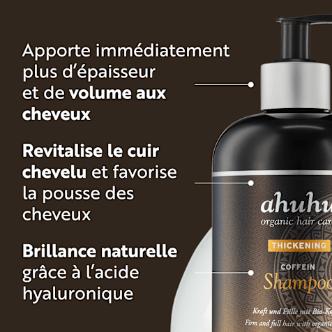 ahuhu THICKENING Shampoing Volumateur à la Caféine BIO