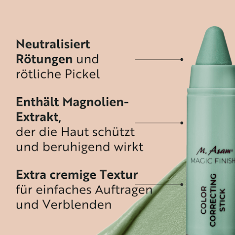 M. Asam MAGIC FINISH Color Correcting Stick Neutralisierender Korrekturstift Green
