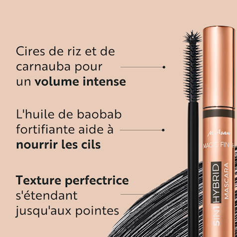 M. Asam MAGIC FINISH 5in1 Hybrid Mascara Deep Black