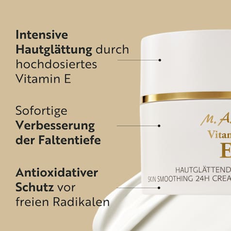 M. Asam Vitamin E Hautglättende 24h Creme