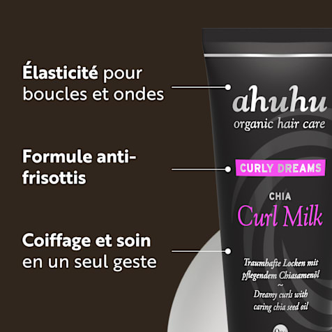 ahuhu CURLY DREAMS Crème de coiffage Chia pour boucles