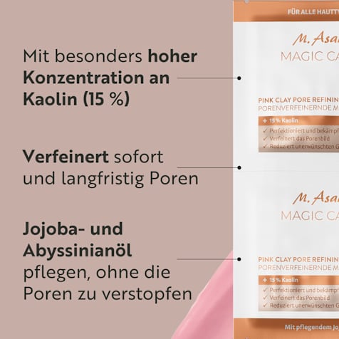 M. Asam MAGIC CARE Pink Clay Porenverfeinernde Tonerde Gesichtsmaske