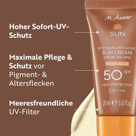 M. Asam SUN Intensive Anti-Aging Sonnencreme Gesicht LSF 50