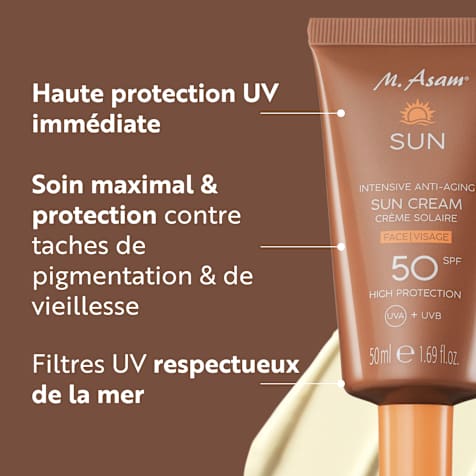 M. Asam SUN Crème Solaire Visage Anti-Âge SPF 50
