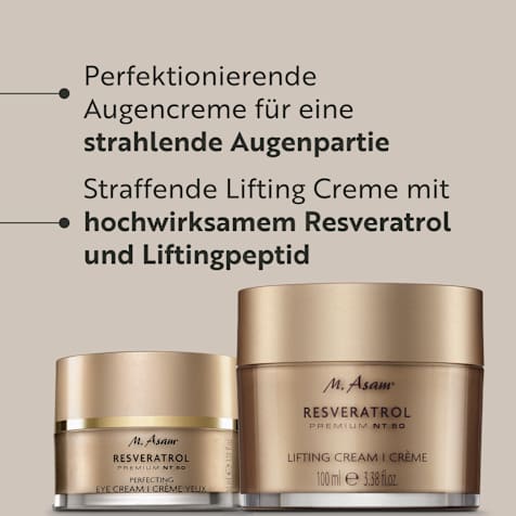 M. Asam RESVERATROL PREMIUM NT50 Lifting Creme & Perfektionierende Augencreme in XXL