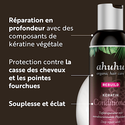 ahuhu REBUILD Après-Shampoing à la Kératine