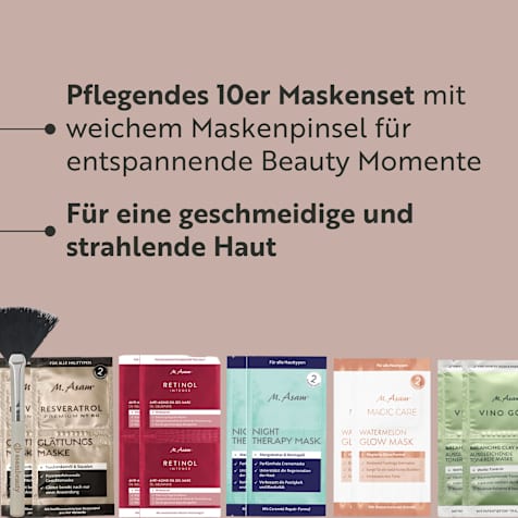 M. Asam MIX SET Beauty Moments Masken Set mit Pinsel 11-teilig