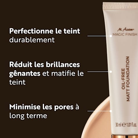 M. Asam MAGIC FINISH Oil-Free Matt Foundation Fond de Teint Matifiant Soft Ivory
