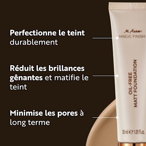 M. Asam MAGIC FINISH Oil-Free Matt Foundation Fond de Teint Matifiant Warm Sand