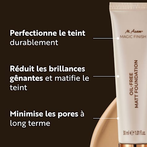 M. Asam MAGIC FINISH Oil-Free Matt Foundation Fond de Teint Matifiant Creamy Nude