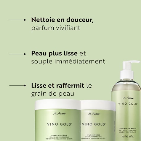M. Asam VINO GOLD Routine de Soins Raffermissants pour le Corps 3 Produits