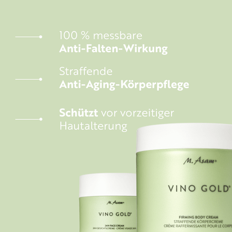 M. Asam VINO GOLD 24h Gesichtscreme & Straffende Körpercreme
