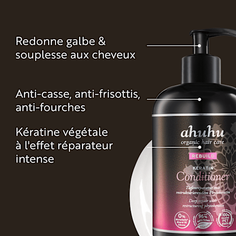 ahuhu REBUILD Après-Shampoing à la Kératine