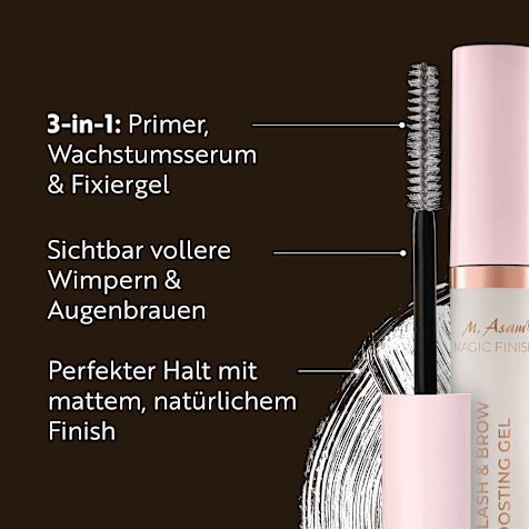 M. Asam MAGIC FINISH 3in1 Wimpern & Augenbrauen Boosting Gel Transparent