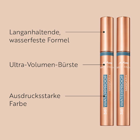 M. Asam MAGIC FINISH 38° Waterproof Mascara Duo Deep Black