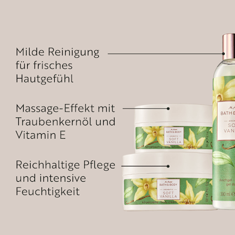 M. Asam BATH&BODY SOFT VANILLA  Körperpflege Routine 3-teilig