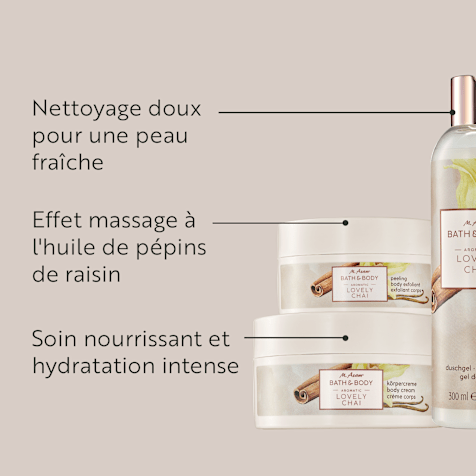 M. Asam BATH&BODY LOVELY CHAI Routine Soins du Corps 3 Produits