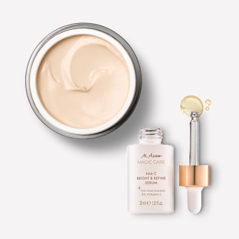 M. Asam RESVERATROL PREMIUM NT50 Lifting Gesichtscreme und NIA-C Bright & Refine Serum