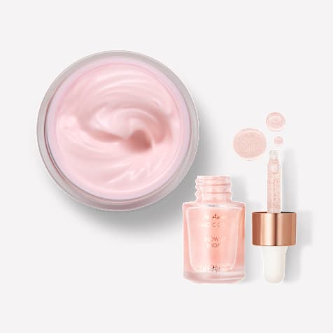 M. Asam MAGIC CARE Glow Up Crème Rosé Visage Booster d'Éclat & Glow Up Drops Sérum Visage Booster d'Éclat