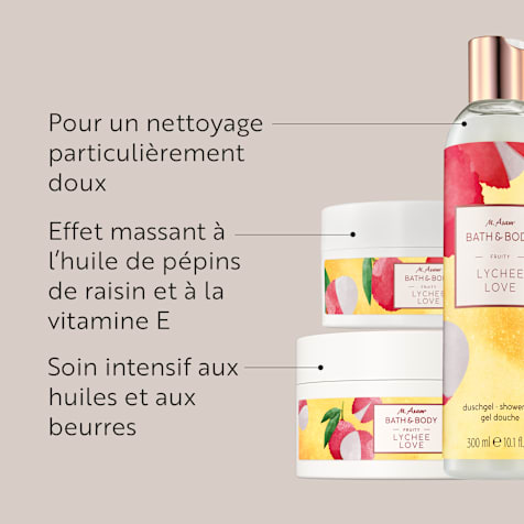 M. Asam BATH&BODY Lychee Love Routine Soins du Corps 3 Produits