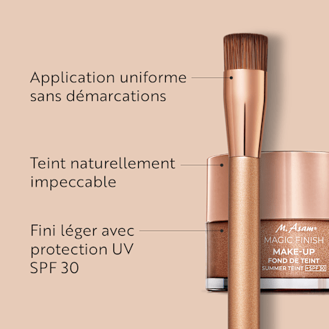 M. Asam MAGIC FINISH Fond de Teint Mousse Summer Teint SPF 30 & Pinceau