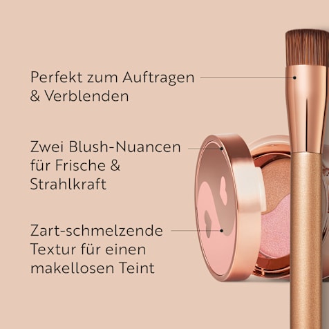 M. Asam MAGIC FINISH 2in1 Make-up Mousse Classic & Satin Blush Palette Yin & Yang Edition mit Foundation-Pinsel