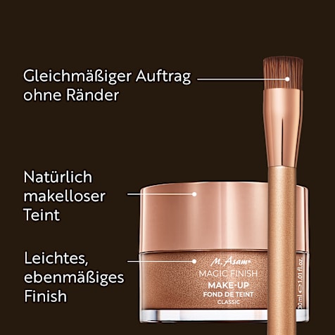 M. Asam MAGIC FINISH Make-up Mousse Classic & Foundation-Pinsel