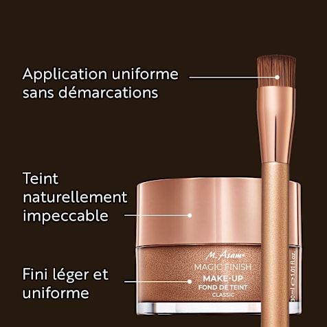 M. Asam MAGIC FINISH Fond de Teint Mousse Classic & Pinceau à Fond de Teint