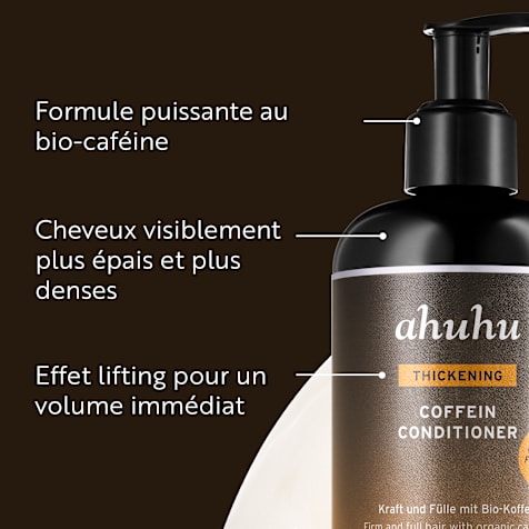 ahuhu THICKENING Après-shampooing à la Caféine Formule Power