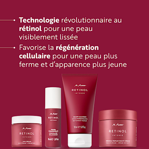 M. Asam RETINOL INTENSE Routine de Soin Premium Anti-Rides Lissante 4 Produits