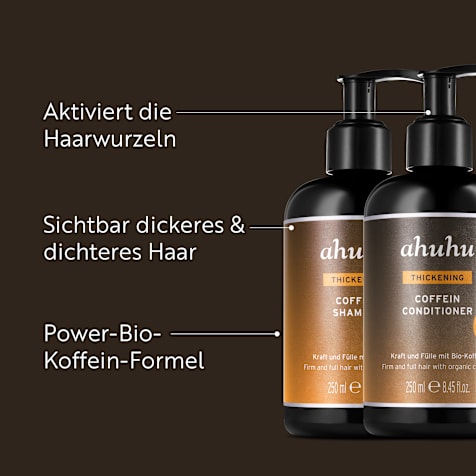ahuhu THICKENING Coffein Shampoo & Conditioner Power Formula für kräftige Haare