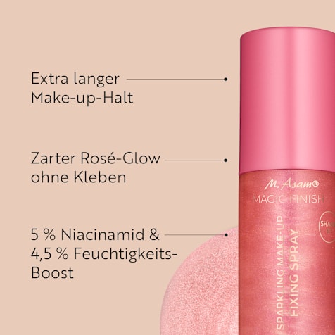 M. Asam MAGIC FINISH Sparkling Make-up Fixing Spray Rosé Glow