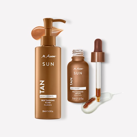 M. Asam SUN Self Tanning Drops Selbstbräuner Konzentrat Gesicht & Self Tanning Selbstbräuner Fluid Körper