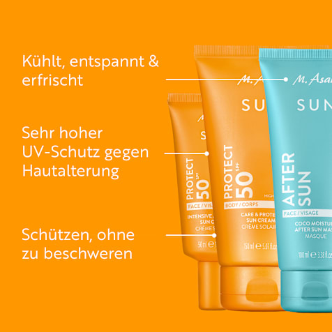 M. Asam SUN Sonnenpflege Set Gesicht & Körper LSF 50 3-teilig