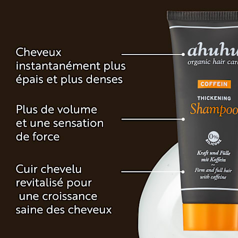 ahuhu THICKENING Shampoing à la Caféine