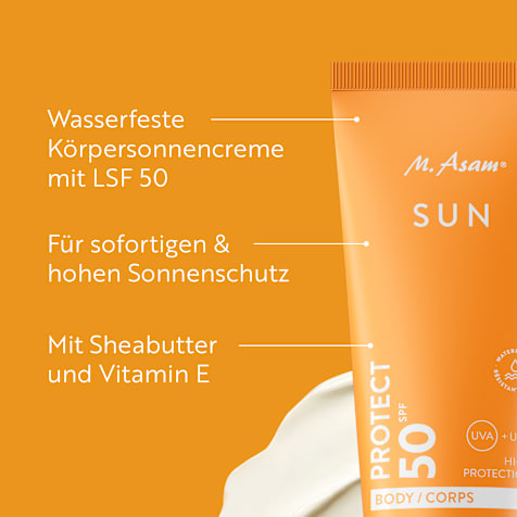 M. Asam SUN Sonnencreme Körper LSF 50