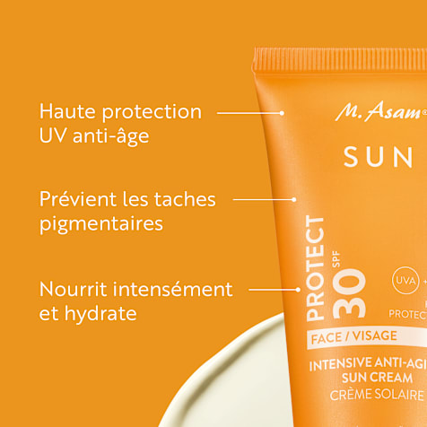 M. Asam SUN Crème Solaire Visage Anti-Âge SPF 30