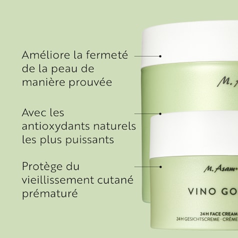 M. Asam VINO GOLD Crème Visage 24h & Crème Corporelle Raffermissante