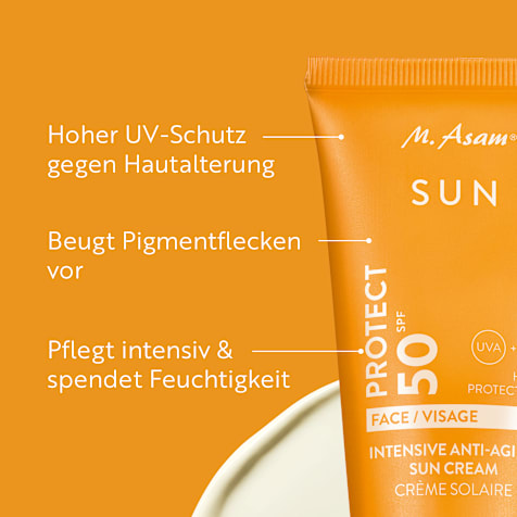 M. Asam SUN Sonnencreme Gesicht Anti-Aging LSF 50